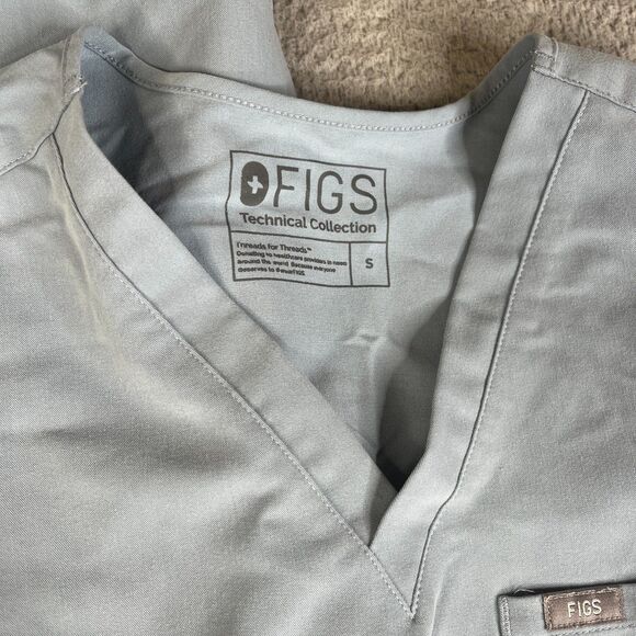 FIGS Technical Collection Scrub Set Top Bottom S Blue T21004 Pants Hospital - Picture 4 of 16